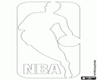Logo de la NBA, la lliga professional de bàsquet als Estats Units d'Amèrica