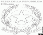 Festa de la República Italiana, se celebra el 2 de juny en commemoració del referèndum constitucional de 1946. Escut d'armes d'Itàlia