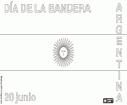 Dia de la Bandera Argentina. 20 de juny, dia de festa nacional en honor a la bandera i el seu creador Manuel Belgrano