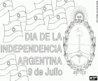 Dia de la Independència Argentina, 9 de juliol. La Declaració d'Independència va ser adoptada el 9 juliol 1816