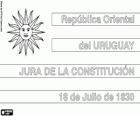 Jura de la Constitució d'Uruguai. Cada 18 de juliol es celebra el jurament de la primera constitució nacional de 1830