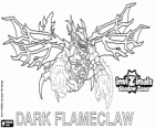 Dark Flameclaw. Invizimals Shadow Zone. Estranya criatura, invizimal malvat i agressiu
