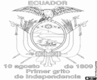 Dia de la Independència d'Equador. En commemoració del Primer Crit d'Independència, 10 agost 1809