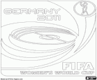 Logo de la Copa del Món Femenina de la FIFA 2011. El campionat mundial es va celebrar a Alemanya. Japó va guanyar la final contra EUA
