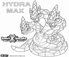 Hydra Max. Invizimals Shadow Zone. Criatura estranya i perillosa, amb tres caps que converteix en pedra als que miren als ulls