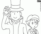 El Professor Layton i el seu ajudant Luke Triton, protagonistes principals dels jocs de misteri i endevinalles per Nintendo