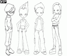 Codi Lyoko, els protagonistes de les aventures són un grup d'estudiants