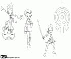 Odd i Ulrich ajuden a Aelita en la realitat virtual del Codi Lyoko