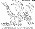 Jungle Dragon. Invizimals Shadow Zone. Els dracs de la selva tenen una arma poderosa, un àcid que escupen contra l'enemic