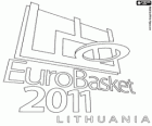 Logo EuroBasket 2011 Lituània. Campionat Europeu de Bàsquet de 2011. Fiba Europa