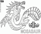 Mosasaur. Invizimals Shadow Zone. Autèntic monstre marí amb poderoses aletes i fortes mandíbules