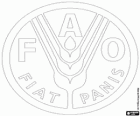 Logo FAO, Organització de les Nacions Unides per l'Agricultura i l'Alimentació