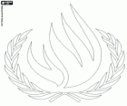 Logo OHCHR, Oficina de l'Alt Comissionat de les Nacions Unides per als Drets Humans