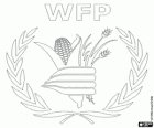 Logo del PMA, Programa Mundial d'Aliments. WFP, World Food Programme en anglès, logo de les Nacions Unides