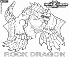 Rock Dragon. Invizimals Shadow Zone. Els dracs de roca viuen en els cràters dels volcans