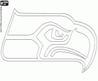 Seattle Seahawks logo, equip de futbol a la Divisió Oest de la NFC, Seattle, Washington