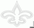 Logo dels New Orleans Saints, equip de futbol americà en la divisió NFC Sud, Nova Orleans, Louisiana