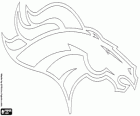 Logo Denver Broncos, equip de futbol americà de la Divisió Oest AFC, Denver, Colorado