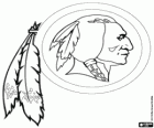 Logo de Washington Redskins, franquícia de futbol americà de la Divisió Est de la NFC, Landover, Maryland i Ashburn, Virginia