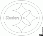 Logo Pittsburgh Steelers, equip de futbol americà de la Divisió Nord de l'AFC, Pennsylvania, Pittsburgh,