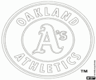 Logo Oakland Athletics, equip de beisbol amb seu a Oakland, Califòrnia. Divisió Oest Lliga Americana