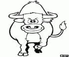Un toro agressiu