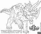 Triceratops. Invizimals Shadow Zone. Invizimals herbívors amb gran força i coratge