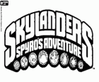 Logo del videojoc del drac Spyro, Skylanders: Les Aventures de Spyro
