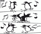 Pingüins ballant a les pel·lícules de Happy Feet
