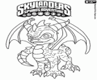 Skylander Spyro, el drac és un adversari formidable que pot volar i llançar foc per la boca. Skylanders Màgia