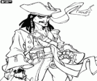 Jack Sparrow, capità pirata. Protagonista de les pel·lícules Pirates del Carib