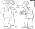 Charles Montgomery Burns i Waylon Smithers, propietari de la planta d'energia nuclear de Springfield i el seu ajudant