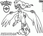 Reshiram, llegendari Pokémon, Drac / Foc. Mascota de Pokémon Negre