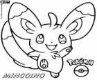 Minccino, Pokémon normal, la seva evolució és Cinccino