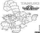 Tanuki, última evolució. Invizimals The Lost Tribes. Poderós Invizimal amb gran confiança en ell mateix