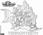 Terrorteeth, última evolució. Invizimals The Lost Tribes. Invizimal aquàtic que menja molt ràpid i que ho mossega tot