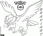 Braviary, pokémon volador, un pokémon eagle-like. L'evolució final de Rufflet. Woguru