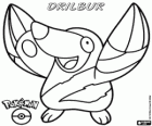 Drilbur, el pokémon talp. Evoluciona en Excadrill. Moguryu y Doryuuzu
