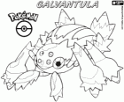 Galvantula, Dentula en japonès. L'aranya elèctrica Pokémon és l'evolució de Joltik