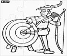 Trencaclosques del famós arquer Robin Hood