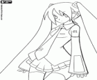 Hatsune Miku. Miku Hatsune, personatge d'anime que ha popularitzat al sintetitzador de veu Vocaloid