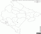 Mapa de la República de Montenegro. A la Península Balcànica limita amb Bòsnia i Hercegovina, Sèrbia, Albània, Croàcia i Kosovo