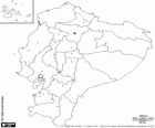 Mapa de la República de l'Equador. Capital: Quito. País sud-americà amb costa a l'oceà Pacífic