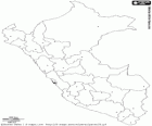 Mapa de la República del Perú. Capital: Lima. País sud-americà amb costes a l'oceà Pacífic