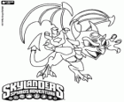 Skylander Cynder, una dragona amb habilitats sinistres. Skylanders Morts Vivents