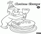 Jordi el curiós, Curious George amb el pastís d'aniversari