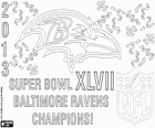 Baltimore Ravens Campions Super Bowl 2013