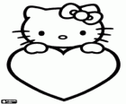 Hello Kitty amb un gran cor