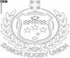 Logo de l'equip nacional de rugbi de Samoa, Manu Samoa. Emblema, la Creu del Sud