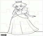 Puzle de la Princesa Peach Toadstool, la princesa del Regne xampinyó